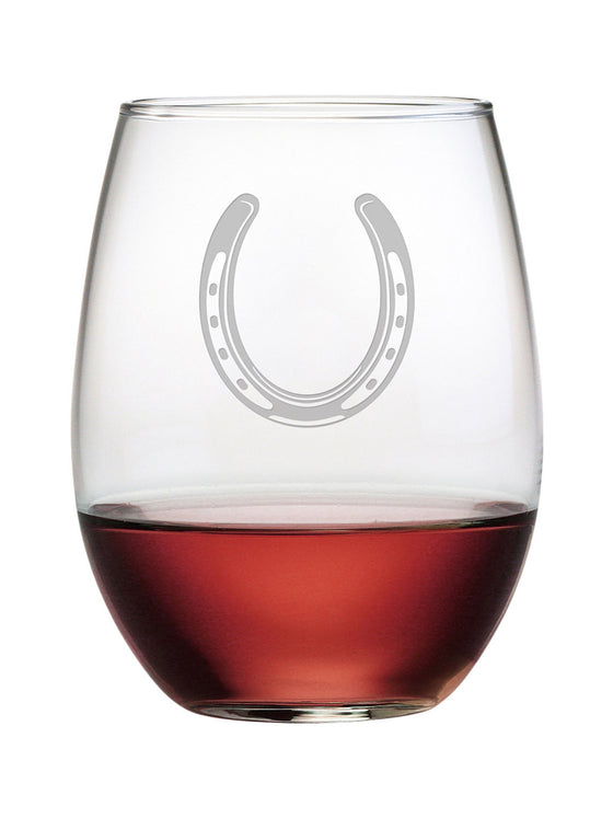Horseshoe Stemless Wine Glasses