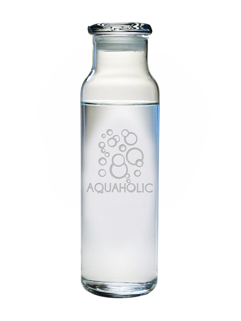 Aquaholic Water Bottle with Lid