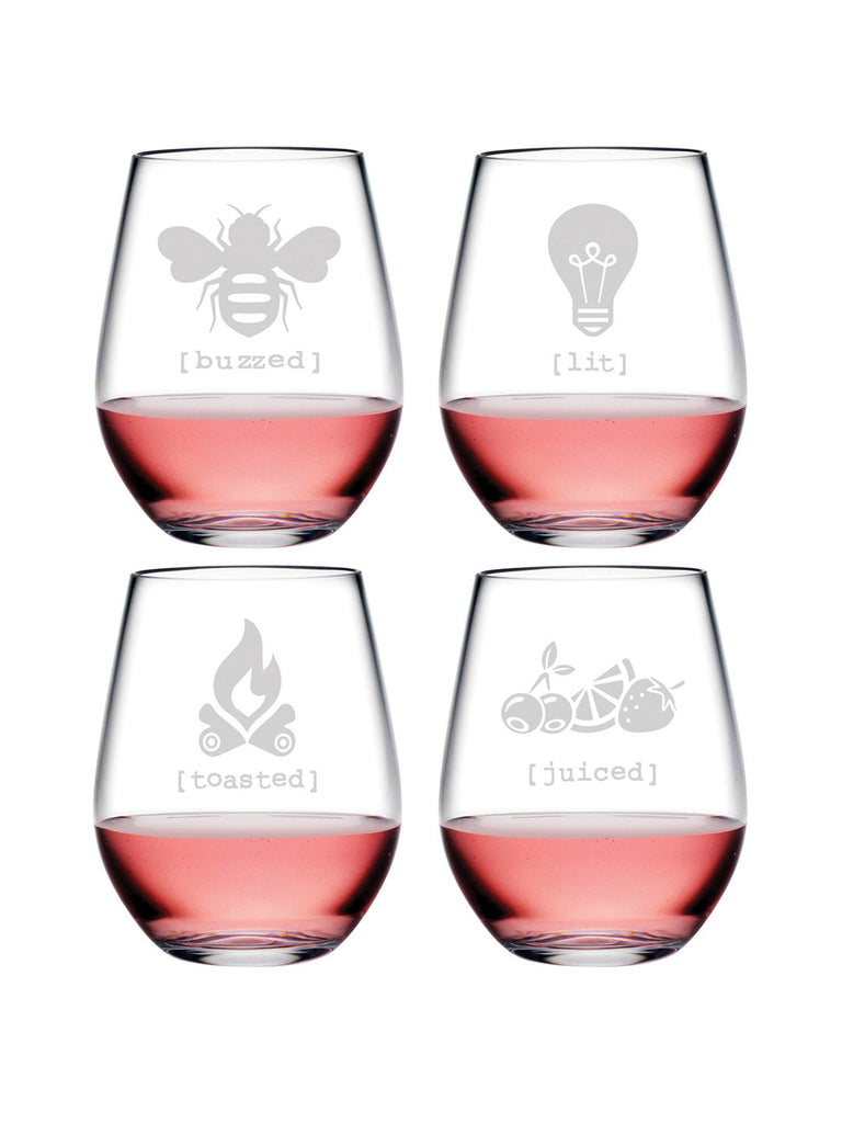 Tipsy Tritan™ Shatterproof Stemless Tumblers - Personalized Gifts