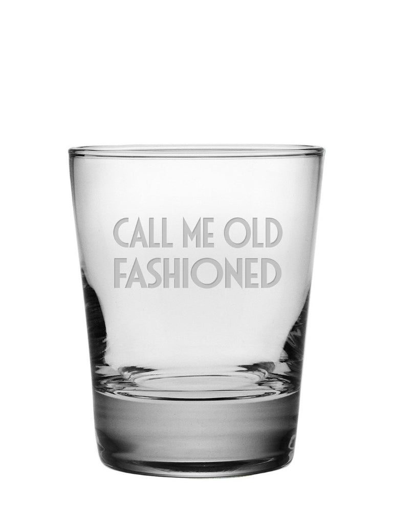 Call Me Old Fashioned Double Old Fashioned Glasses ~ Set of 4