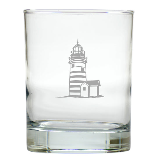 Lighthouse Double Old Fashioned Outdoor Glasses - Set of 4