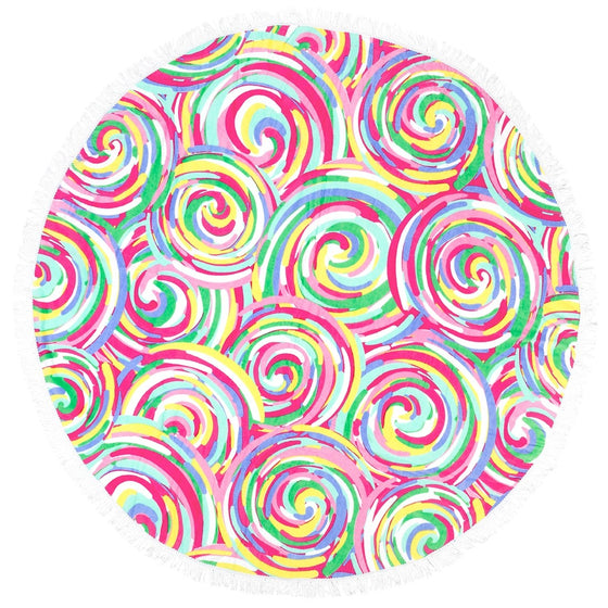 Sorbet Round Beach Towel - Monogrammed Gifts