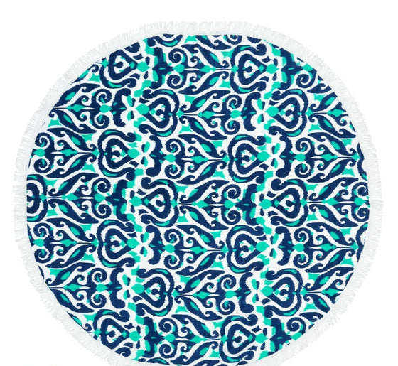 Luna Lagoon Round Beach Towel - Monogrammed Gifts
