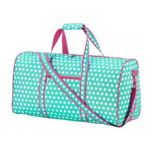 Petite Flowers Personalized Duffel Bag - Monogrammed Gifts for Girls