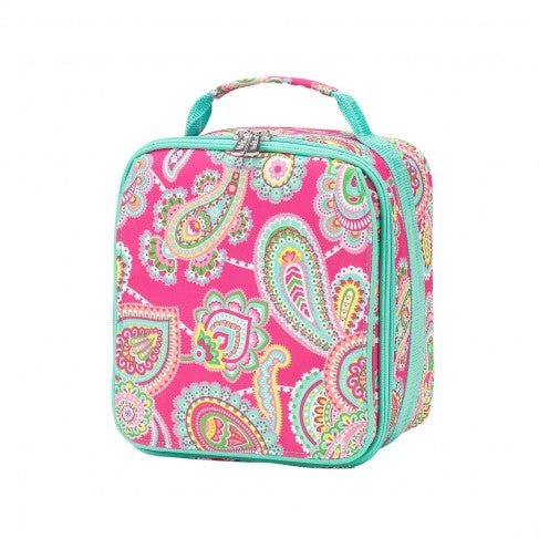 Pink Paisley Personalized Lunch Bag