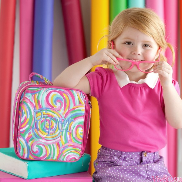 Swirls Personalized Lunch Bag