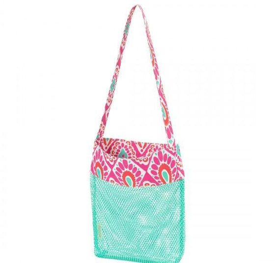 Beachy Keen Mesh Tote Bag - Monogrammed Beach Gifts