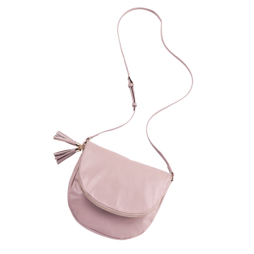 Sienna Tassel Crossbody Bag - Blush | Premier Home & Gifts