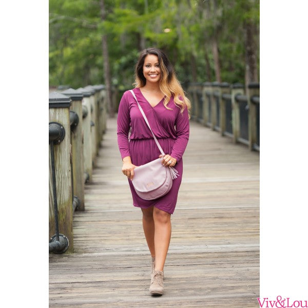 Sienna Tassel Crossbody Bag - Blush | Premier Home & Gifts