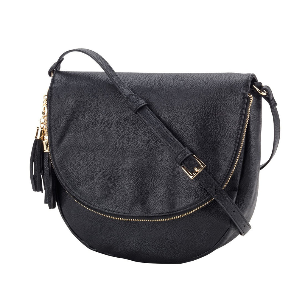 Sienna Tassel Crossbody Bag - Black | Premier Home & Gifts