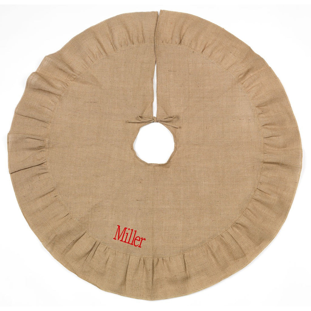 Christmas Tree Skirt - Burlap | Premier Home & Gifts