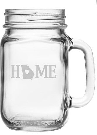 Home State Mason Jars ~ Set of 4