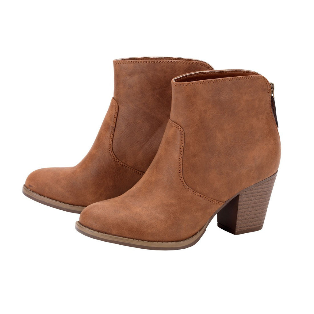Ashlyn Ankle Boots - Brown | Premier Home & Gifts