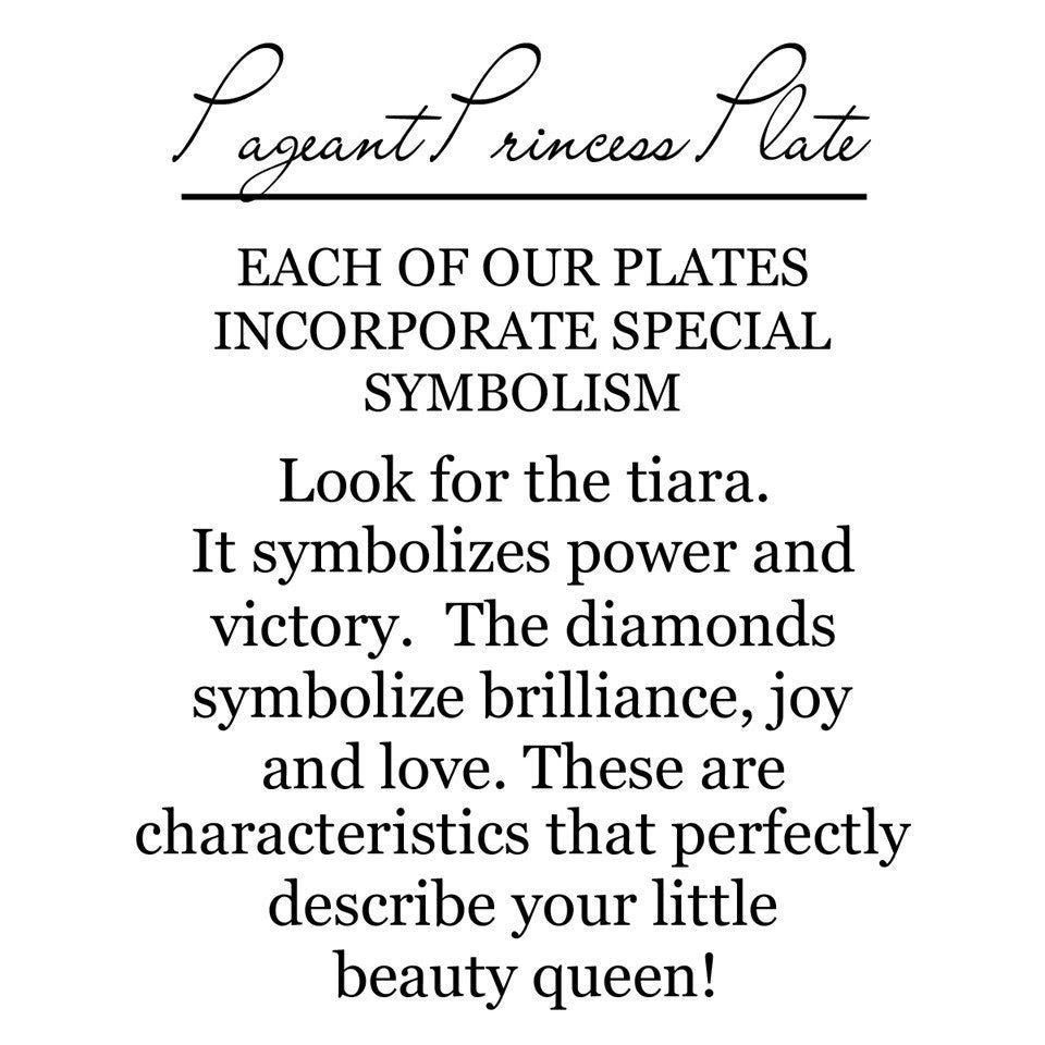 Pageant Princess - Brunette - Commemorative Plate | Premier Home & Gifts