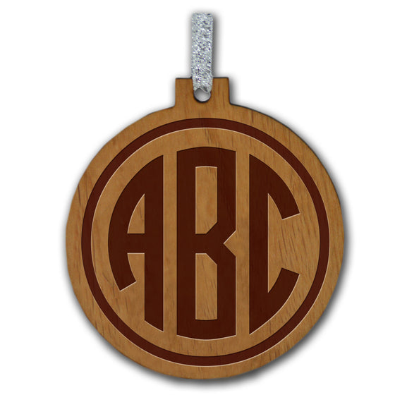 Monogram Wood Ornament