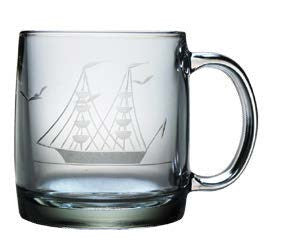 Clipper Ship Coffee Mugs ~ Set of 4