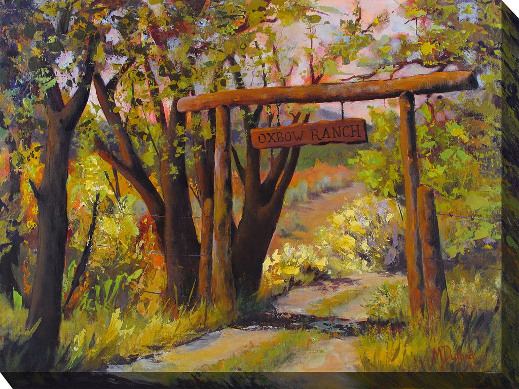 Oxbow Ranch Outdoor Canvas Art - Western Art