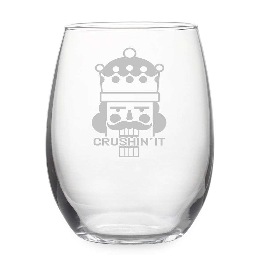 Crushin' It Stemless Wine Glasses ~ Set of 4