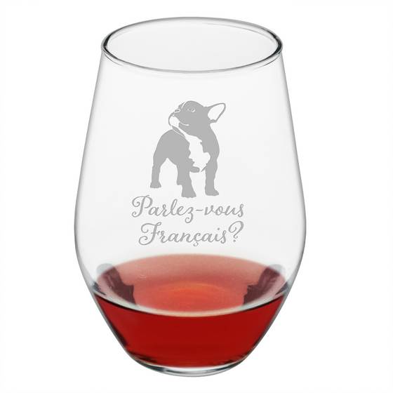 Parlez-vous Français? Stemless Wine Glasses - Premier Home & Gifts