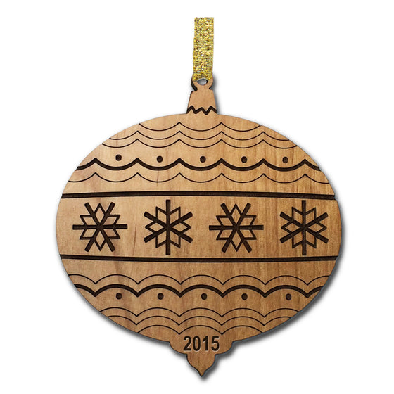 Timeless Christmas Wood Ornament