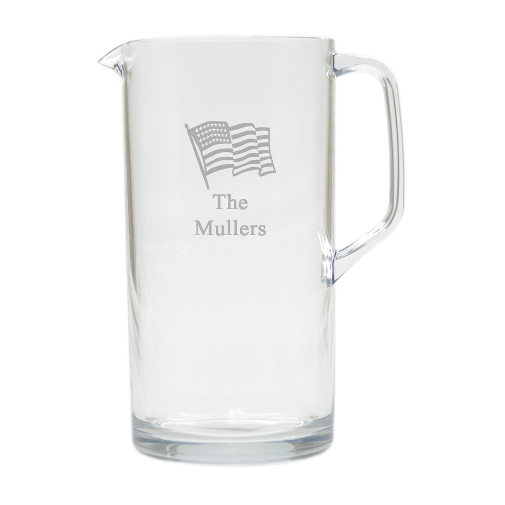 American Flag Outdoor Pitcher
