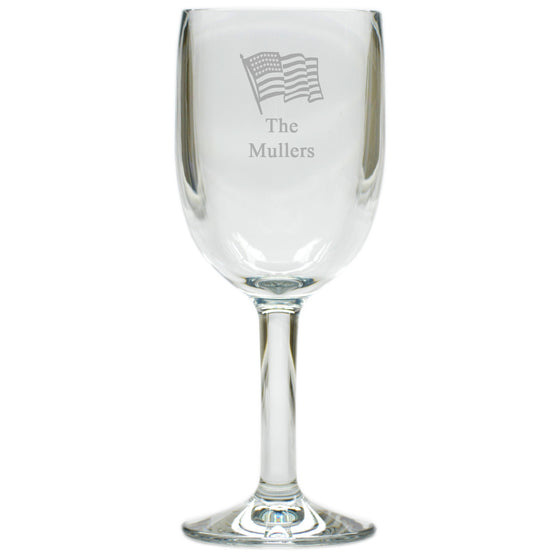 American Flag Outdoor Wine Glasses - Set of 4