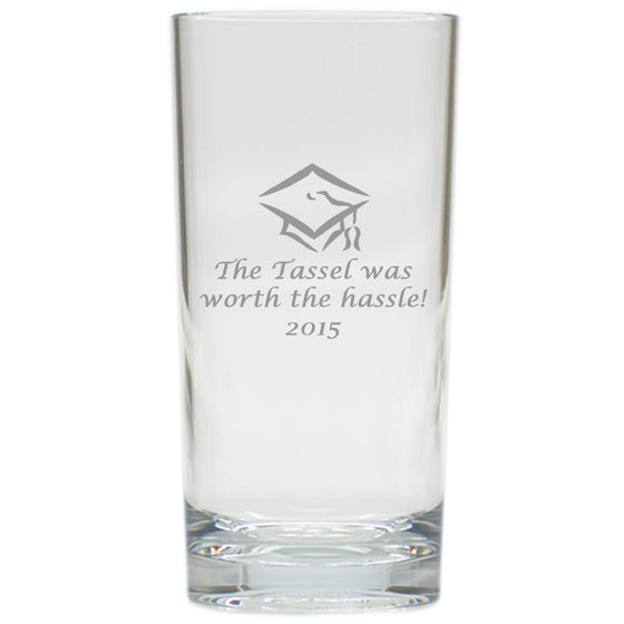 Tassel Worth the Hassle Highball Outdoor Acrylic Glasses - Set of 4