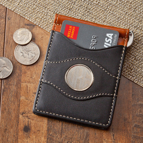 Leather Two-Tone Wallet ~ Personalized