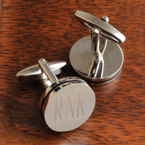  Pin Stripe Cuff Links ~ Monogrammed