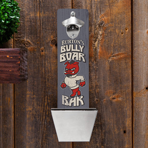 Bully Boar Bottle Opener & Cap Catcher - Personalized