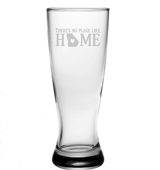 No Place Like Home Pilsner Glasses ~ Set of 4