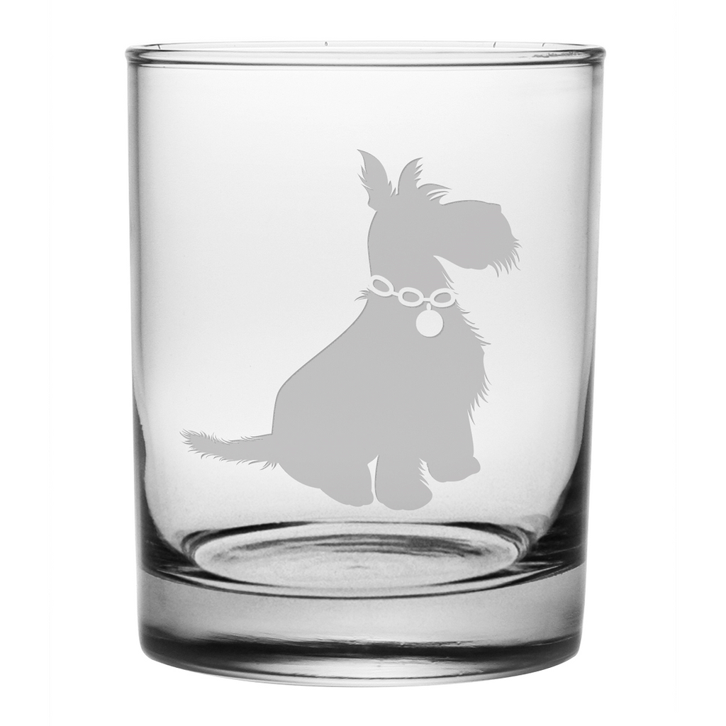 Preppy Pup Double Old Fashioned Glasses ~ Set of 4 | Premier Home & Gifts