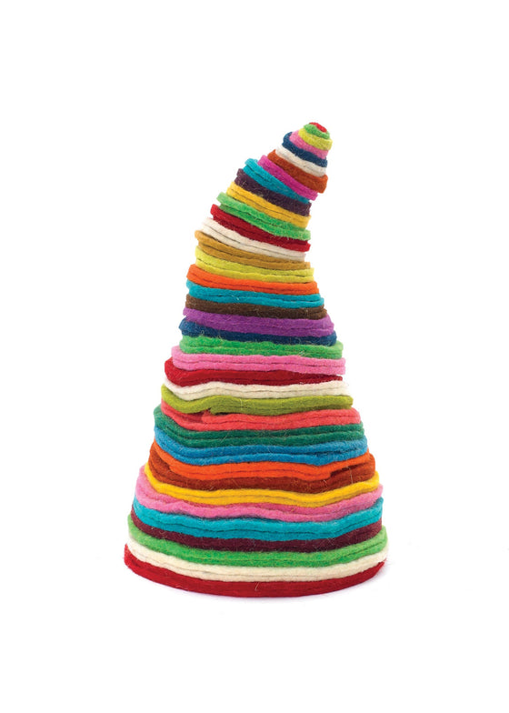 Whimsical Rainbow Felt Tree