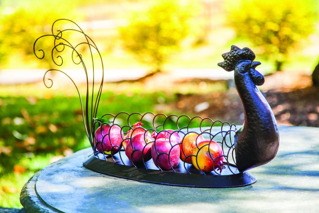 Iron Rooster Basket