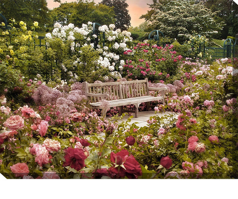 Rose Garden Outdoor Canvas Art - Premier Home & Gifts