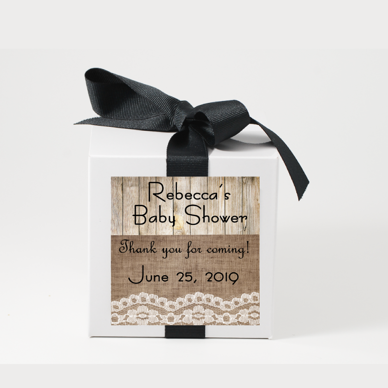 Rustic Baby Shower Party Favor Candle - Baby Shower Gifts - Premier Home & Gifts