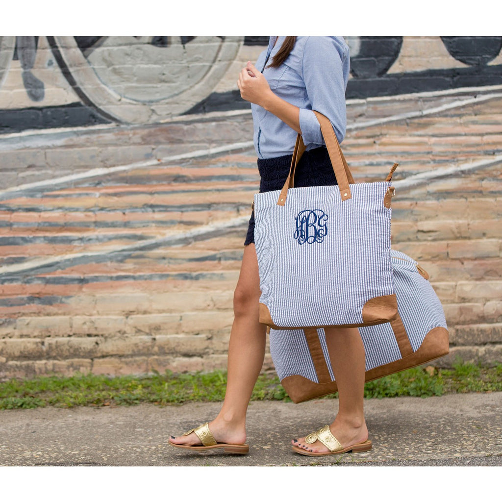 Lolita Shoulder Bag - Seersucker | Premier Home & Gifts