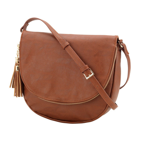 Sienna Tassel Crossbody Bag - Camel | Premier Home & Gifts