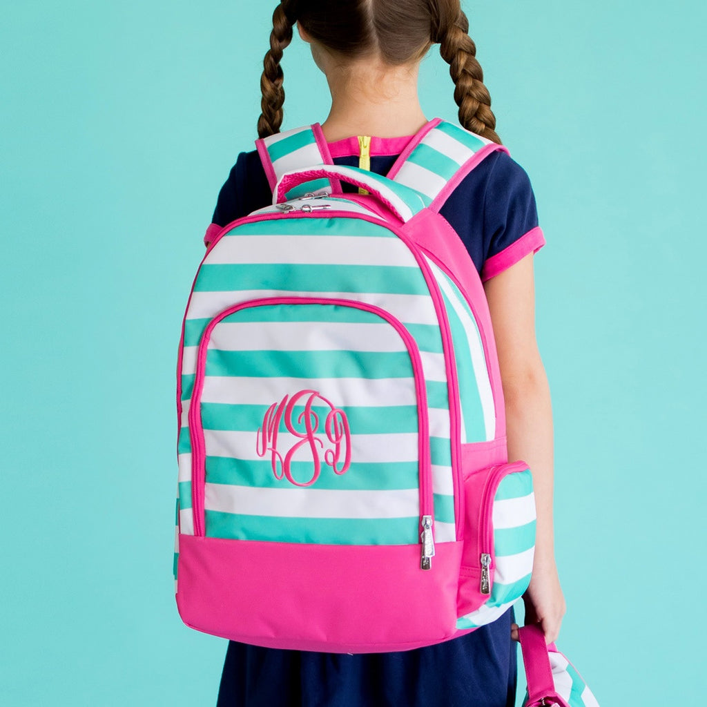 Skylar Stripe Personalized Backpack - Premier Home & Gifts