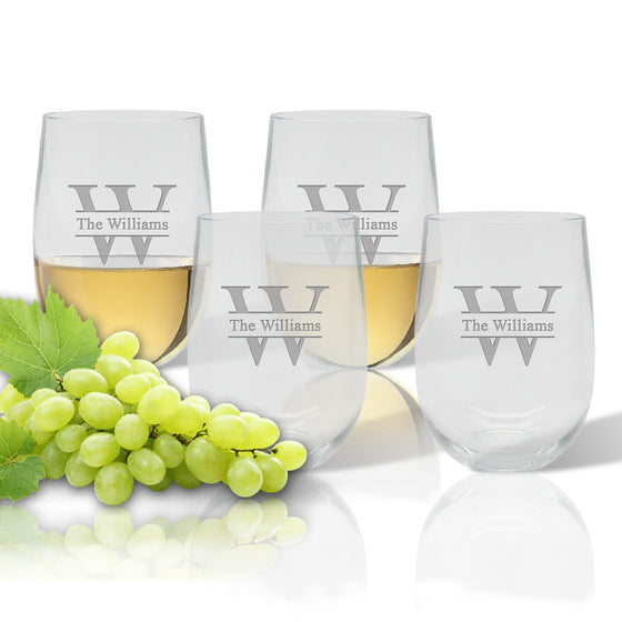 Divided Outdoor Acrylic Stemless Wine Glasses - Premier Home & Gifts