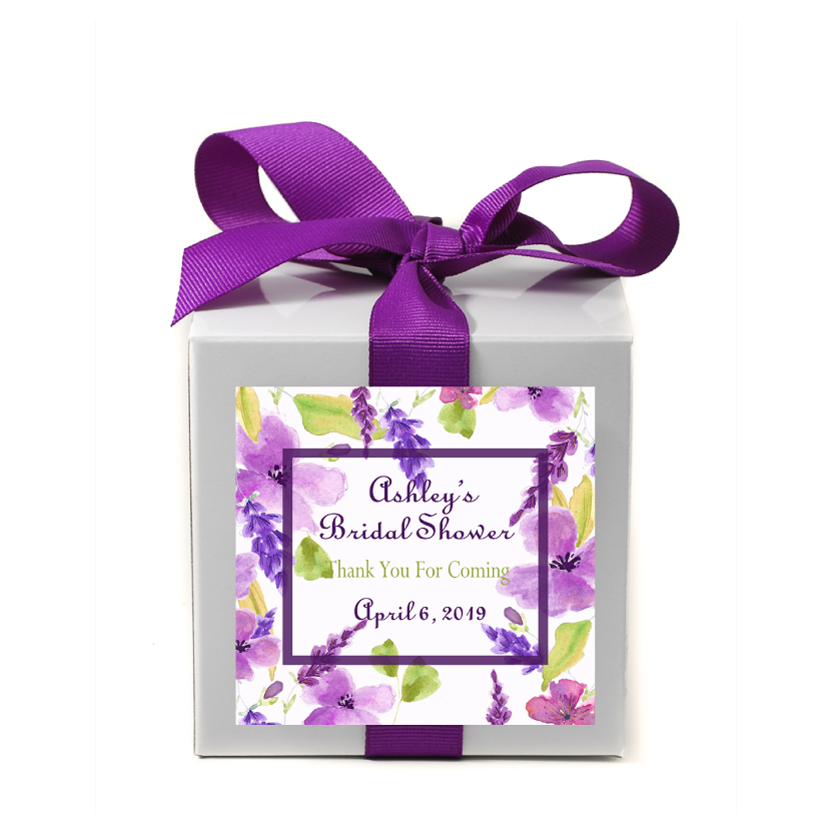 Sweet Violet Bridal Shower Personalized Candle - Bridal Shower Gifts - Premier Home & Gifts