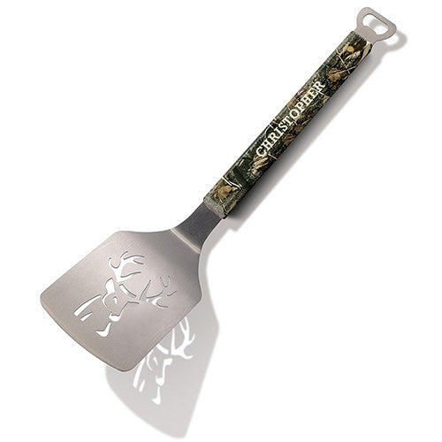 BBQ Camo Spatula with Bottle Opener - Personalized
