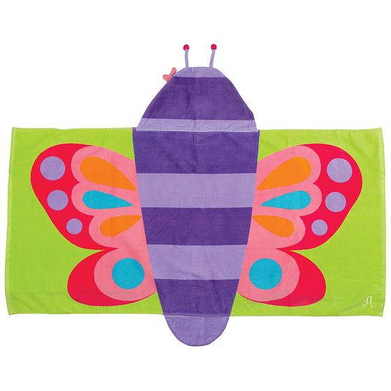 Butterfly Hooded Towel - Personalized Gifts for Girls