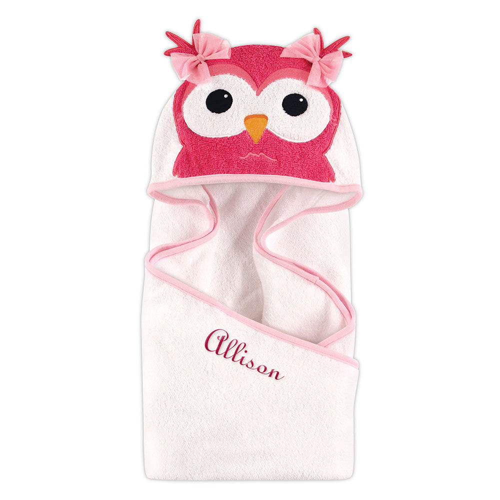 Owl Hooded Towel - Personalized Gifts for Baby