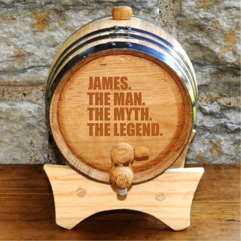 The Legend Mini-Oak Whiskey Barrel - Gifts for Him
