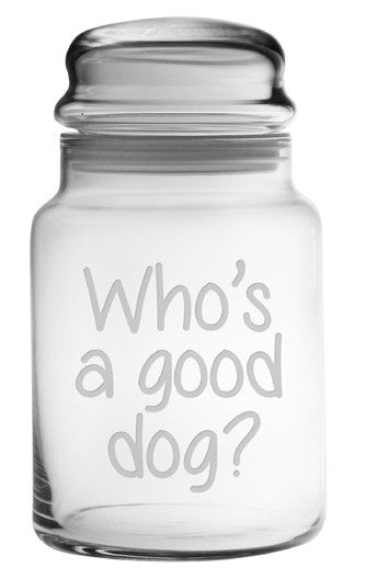 Who's A Good Dog Treat Jar