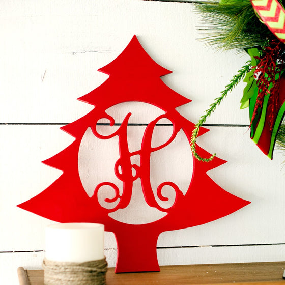 Christmas Tree Wood Monogram - Christmas Decor - Christmas Gifts