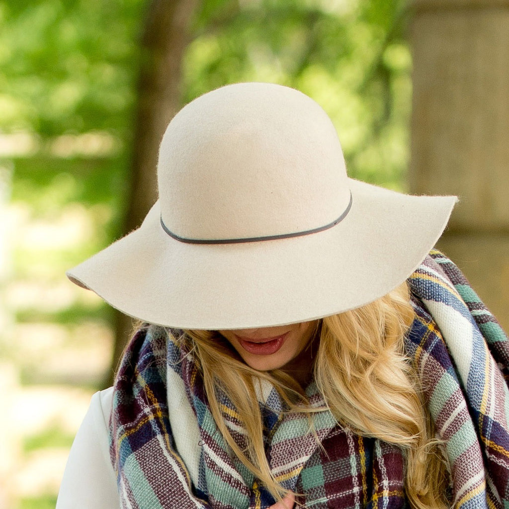 Floppy Wool Hat - Natural | Premier Home & Gifts