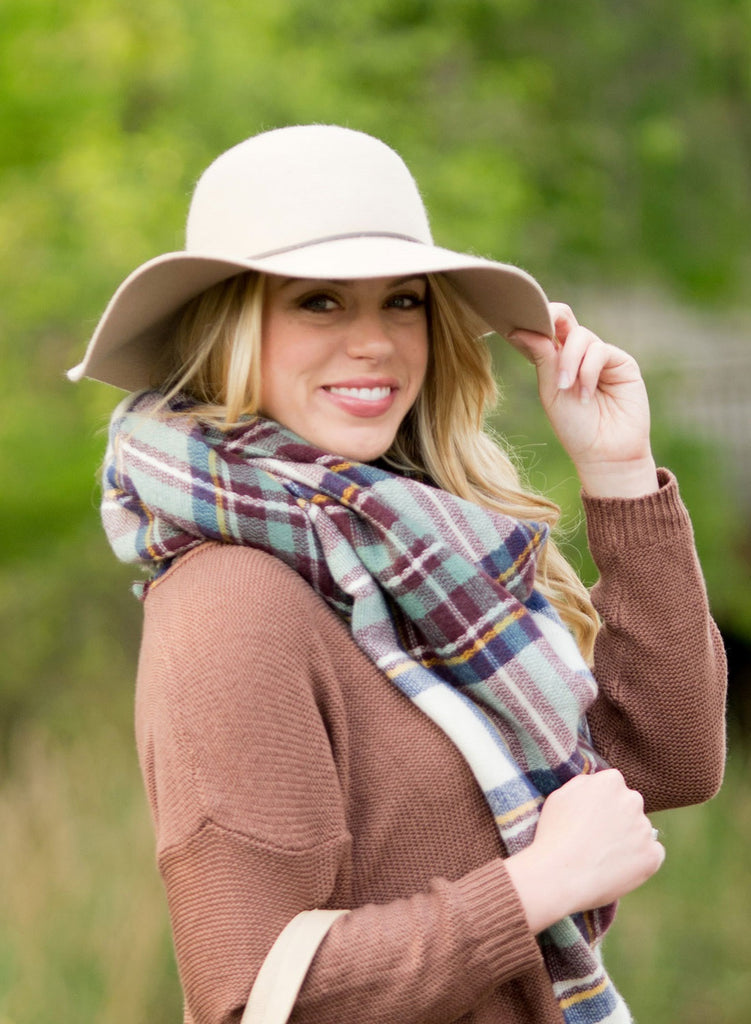 Floppy Wool Hat - Natural | Premier Home & Gifts