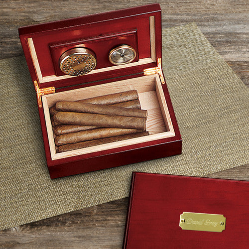 Cherry Wood Humidor - Personalized